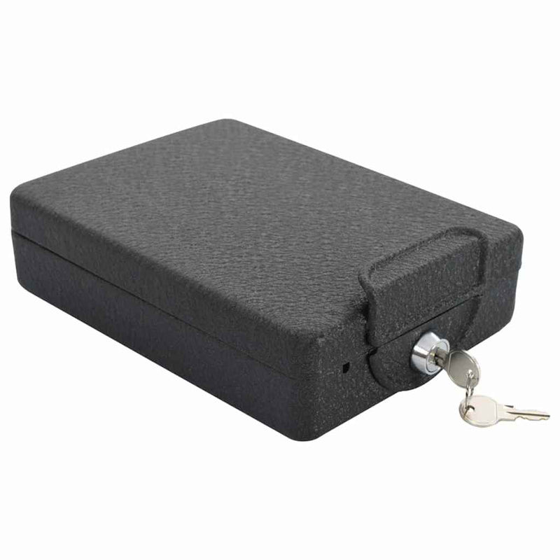 Load image into Gallery viewer, Vidaxl auto safe met slot zwart 22 x 16 x 7 cm staal
