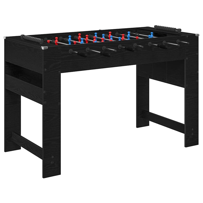 Load image into Gallery viewer, Vidaxl voetbaltafel zwart eiken 125 x 60,5 x 80 cm bewerkt hout
