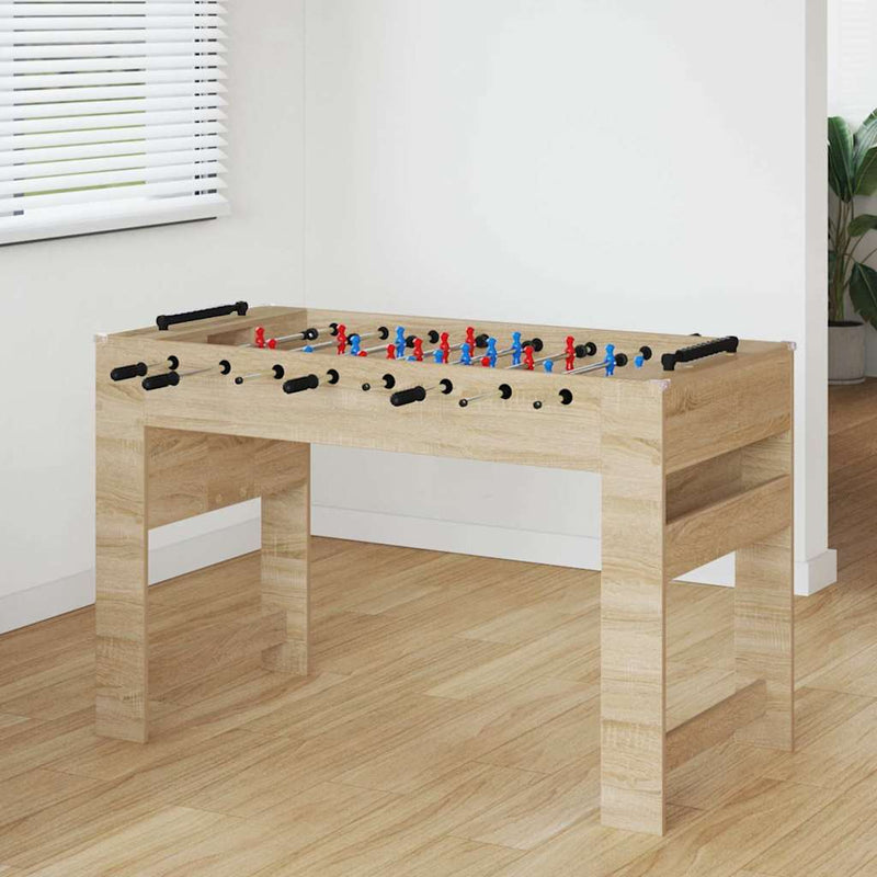 Load image into Gallery viewer, Vidaxl voetbaltafel sonoma eiken 125 x 60,5 x 80 cm bewerkt hout

