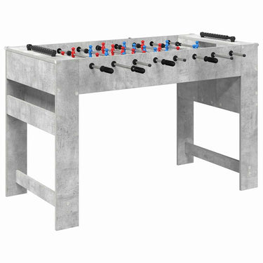 Vidaxl voetbaltafel beton grijs 125 x 60,5 x 80 cm bewerkt hout