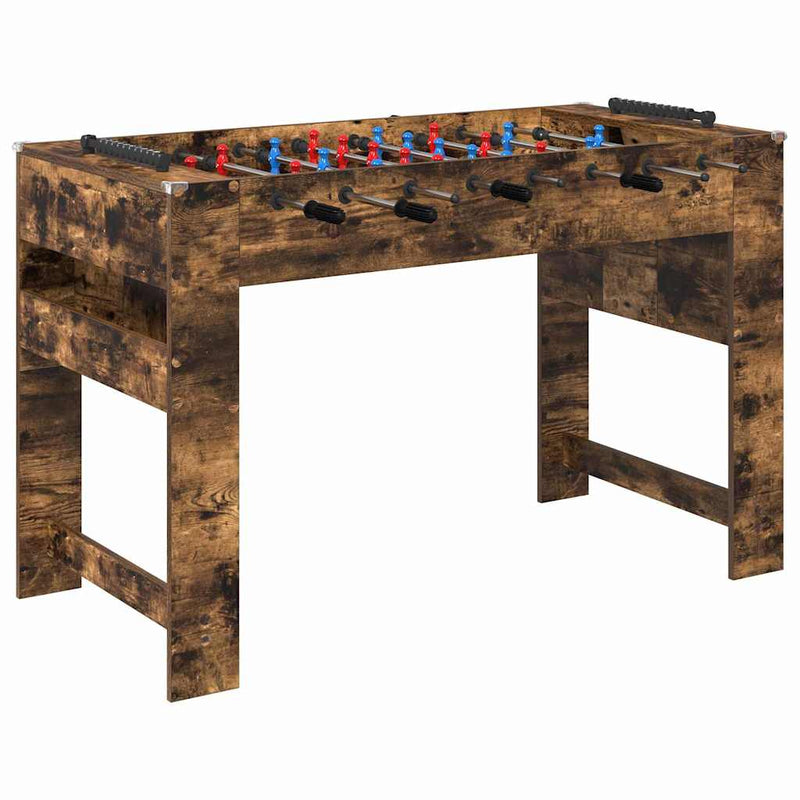 Load image into Gallery viewer, Vidaxl voetbaltafel gerookt eiken 125 x 60,5 x 80 cm bewerkt hout
