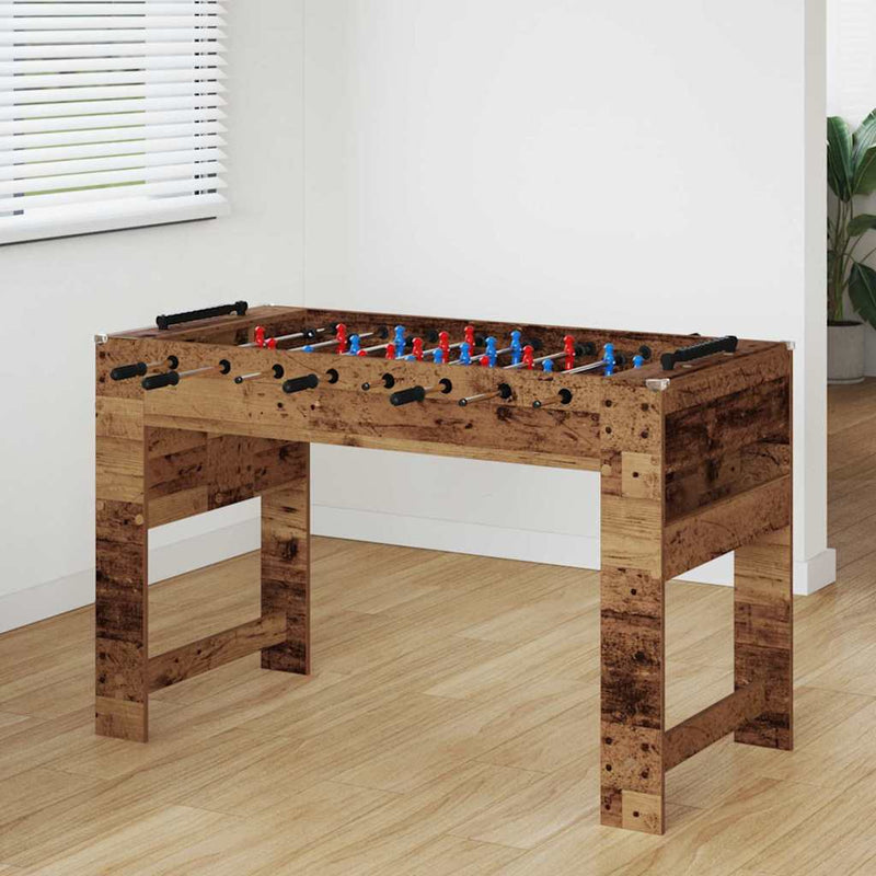 Load image into Gallery viewer, Vidaxl voetbaltafel oudhout 125 x 60,5 x 80 cm bewerkt hout
