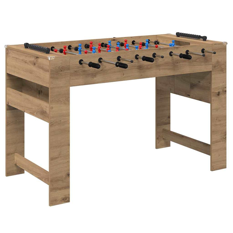 Load image into Gallery viewer, Vidaxl voetbaltafel artisan eiken 125 x 60,5 x 80 cm bewerkt hout
