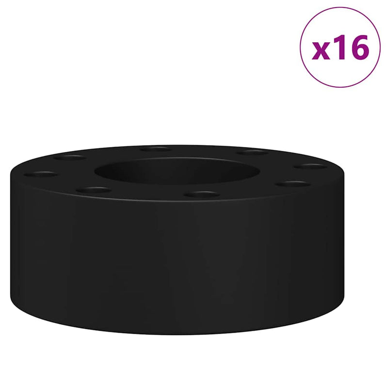 Load image into Gallery viewer, Vidaxl voetbaltafel bumpers 16 pcs zwart 2,7 x 2,7 x 1,3 cm kunststof
