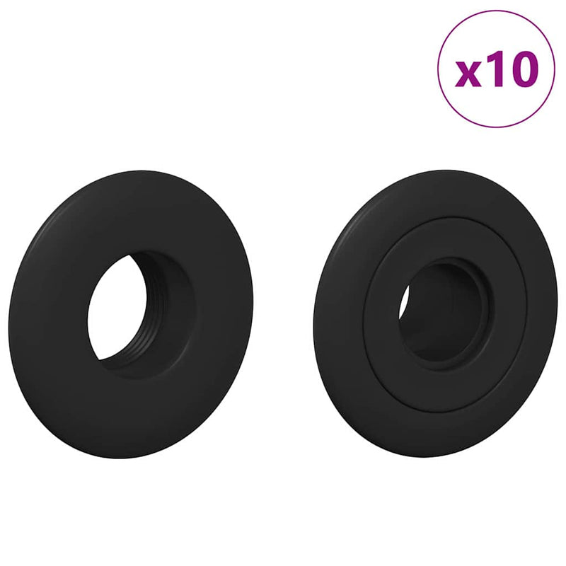 Load image into Gallery viewer, Vidaxl voetbaltafel lagers voor 5 x 5 x 2.8 cm staf 10 pcs zwart
