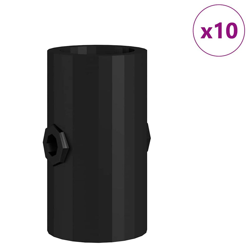 Load image into Gallery viewer, Vidaxl voetbal tafel stoppers 10 pcs zwart 1,7 x 1,7 x 3,2 cm pp
