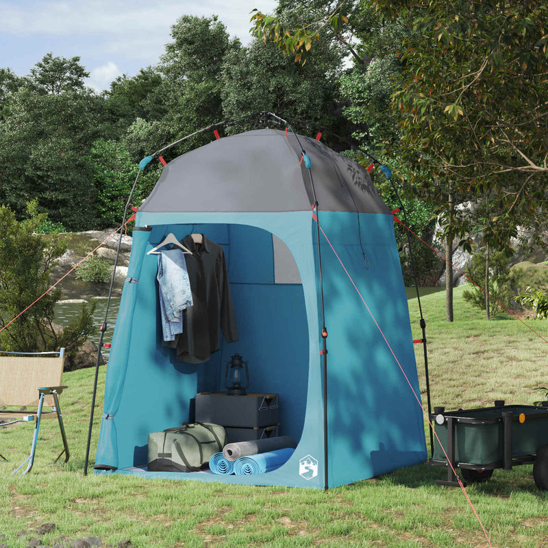 Load image into Gallery viewer, Vidaxl instant tent 2-person quick-release blauw 160 x 160 x 227 cm
