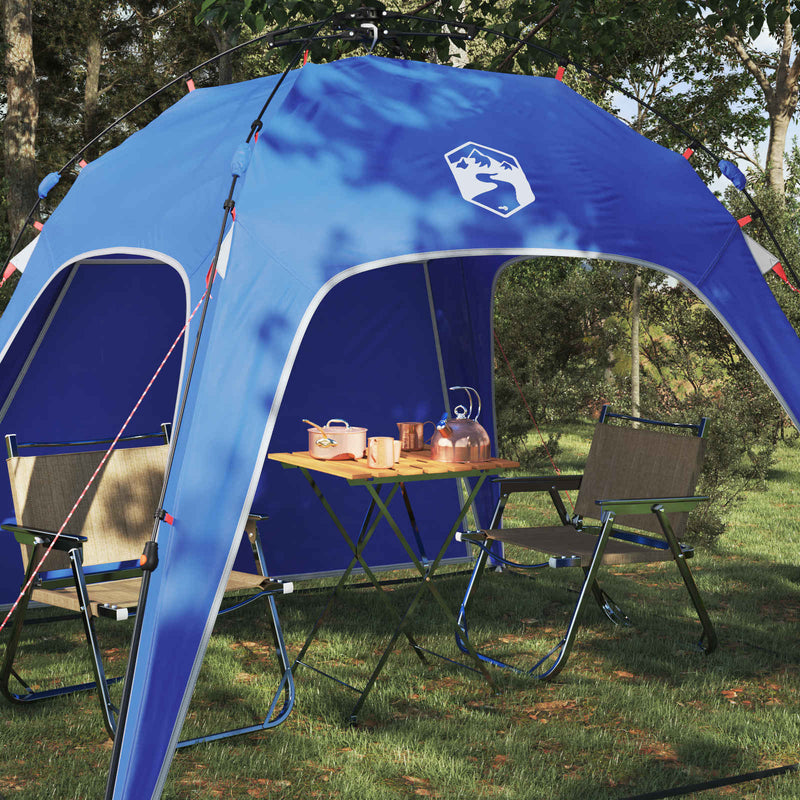 Load image into Gallery viewer, Vidaxl instant tent 4-person quick-release azure blauw 185t polyester

