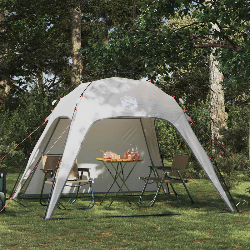Load image into Gallery viewer, Vidaxl instant tent 4-person quick-release grijs 260 x 260 x 197 cm
