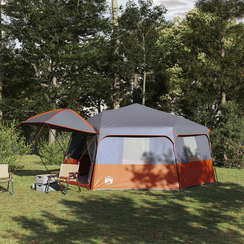 Load image into Gallery viewer, Vidaxl instant tent met regenhuif voor 12 personen met snelontgrendeling
