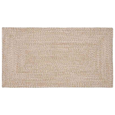 Vidaxl vloerkleden rechthoekig natuurlijk en wit 60 x 110 cm jute
