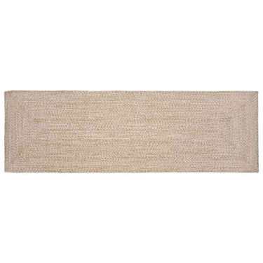 Vidaxl vloerkleden rechthoekig natuurlijk en wit 80 x 250 cm jute