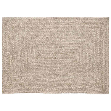 Vidaxl vloerkleden rechthoekig natuurlijk en wit 120 x 170 cm jute
