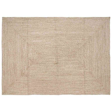 Vidaxl vloerkleden rechthoekig natuurlijk en wit 240 x 340 cm jute