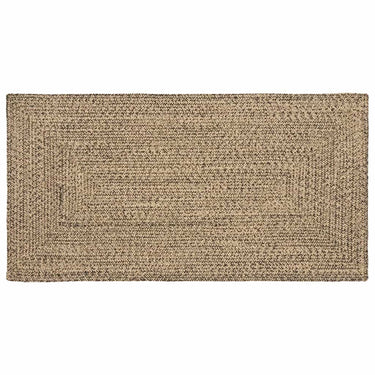 Vidaxl vloerkleden rechthoekig natuurlijk en zwart 80 x 150 cm jute