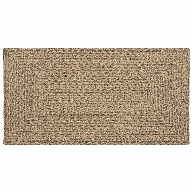 Load image into Gallery viewer, Vidaxl vloerkleden rechthoekig natuurlijk en zwart 80 x 150 cm jute
