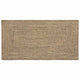 Vidaxl vloerkleden rechthoekig natuurlijk en zwart 80 x 150 cm jute