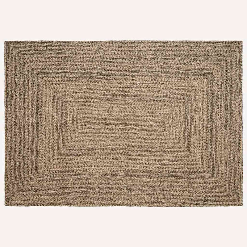 Load image into Gallery viewer, Vidaxl vloerkleden rechthoekig natuurlijk en zwart 160 x 230 cm jute
