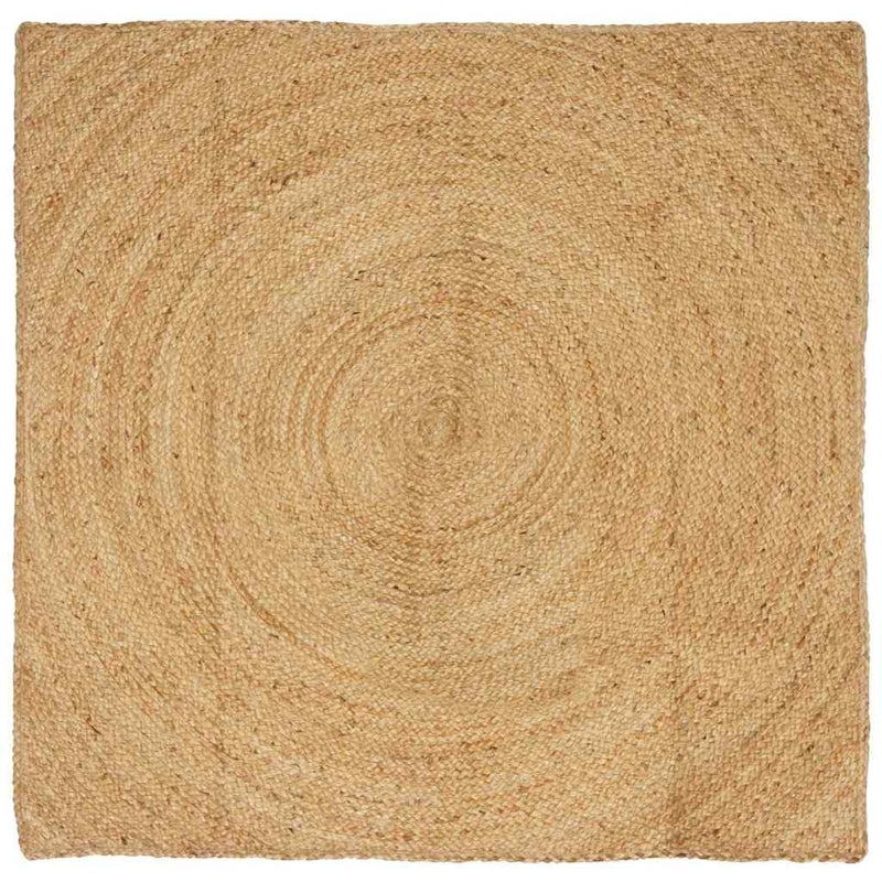 Load image into Gallery viewer, Vidaxl vloerkleden vierkant bruin 120 x 120 cm jute

