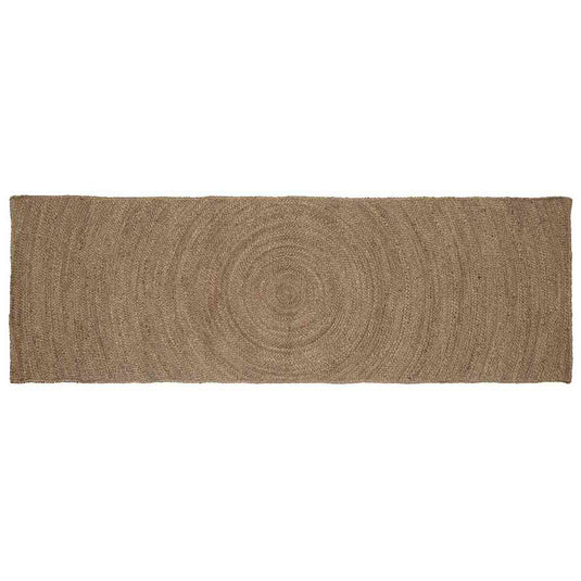 Vidaxl vloerkleden rechthoekig grijs 80 x 300 cm jute