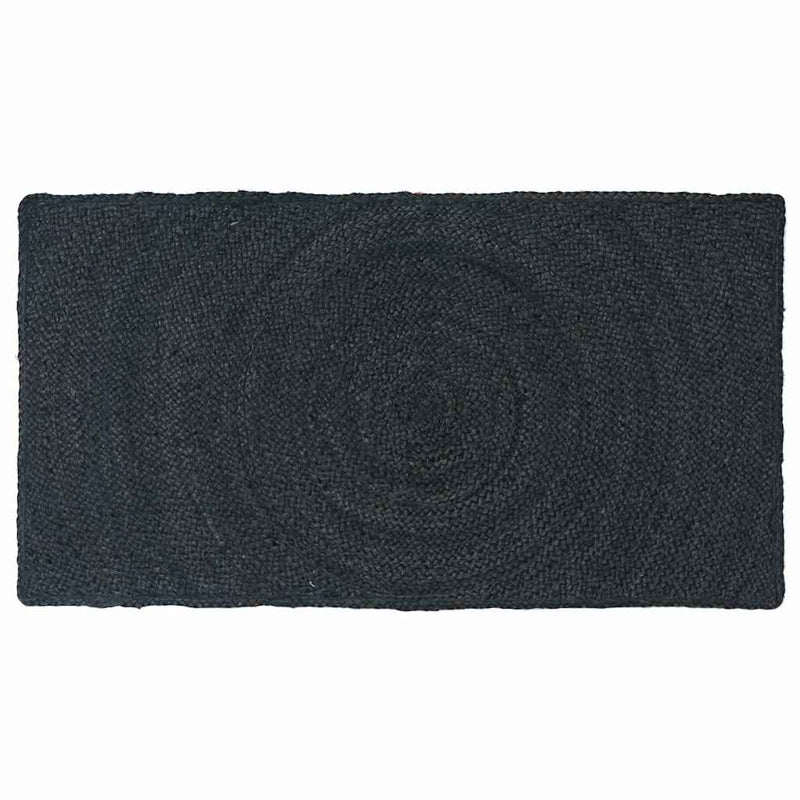 Load image into Gallery viewer, Vidaxl vloerkleden rechthoekig donkergrijs 60 x 110 cm jute
