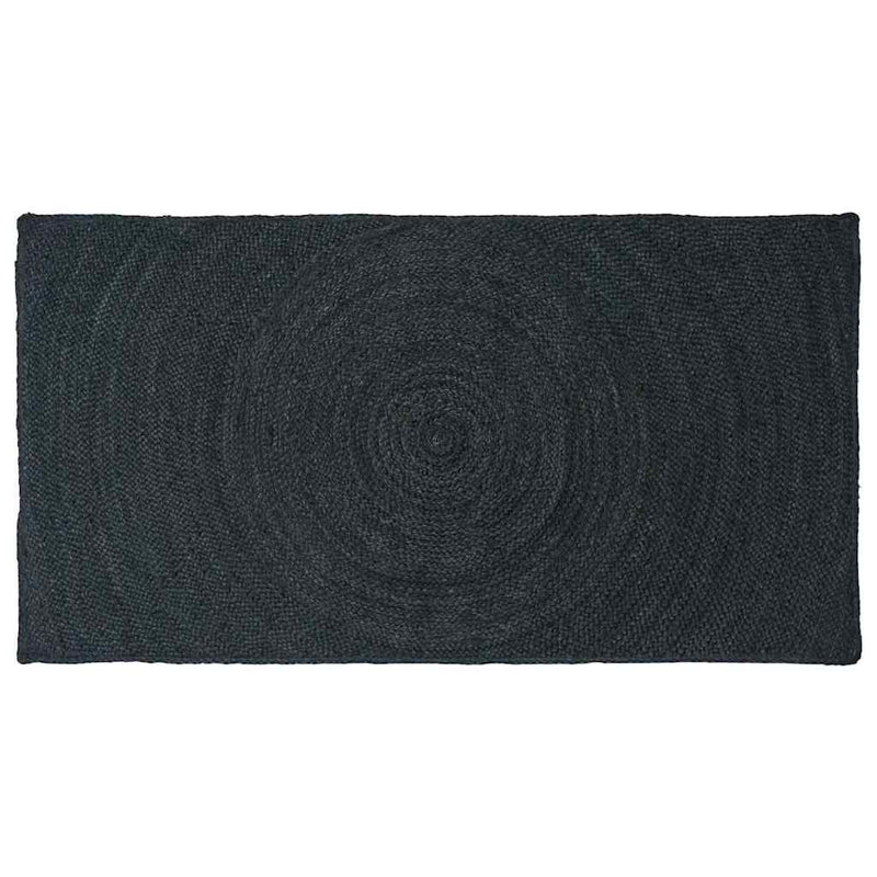 Load image into Gallery viewer, Vidaxl vloerkleden rechthoekig donkergrijs 80 x 150 cm jute
