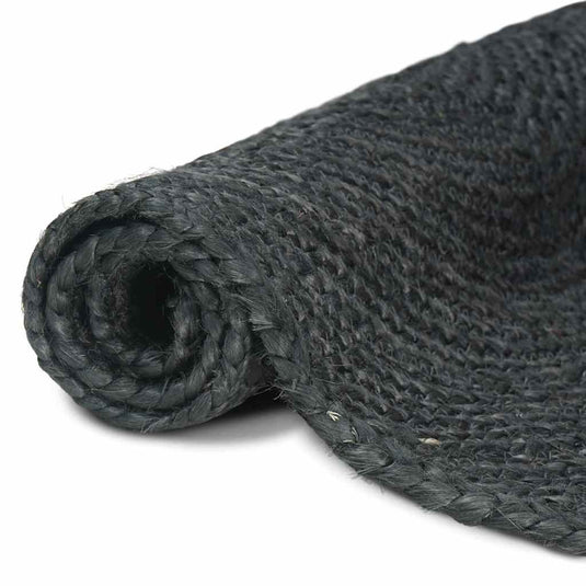 Vidaxl vloerkleden rechthoekig donkergrijs 80 x 200 cm jute