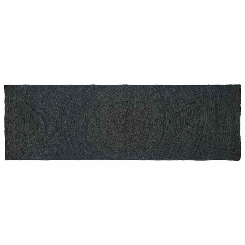 Load image into Gallery viewer, Vidaxl vloerkleden rechthoekig donkergrijs 80 x 250 cm jute
