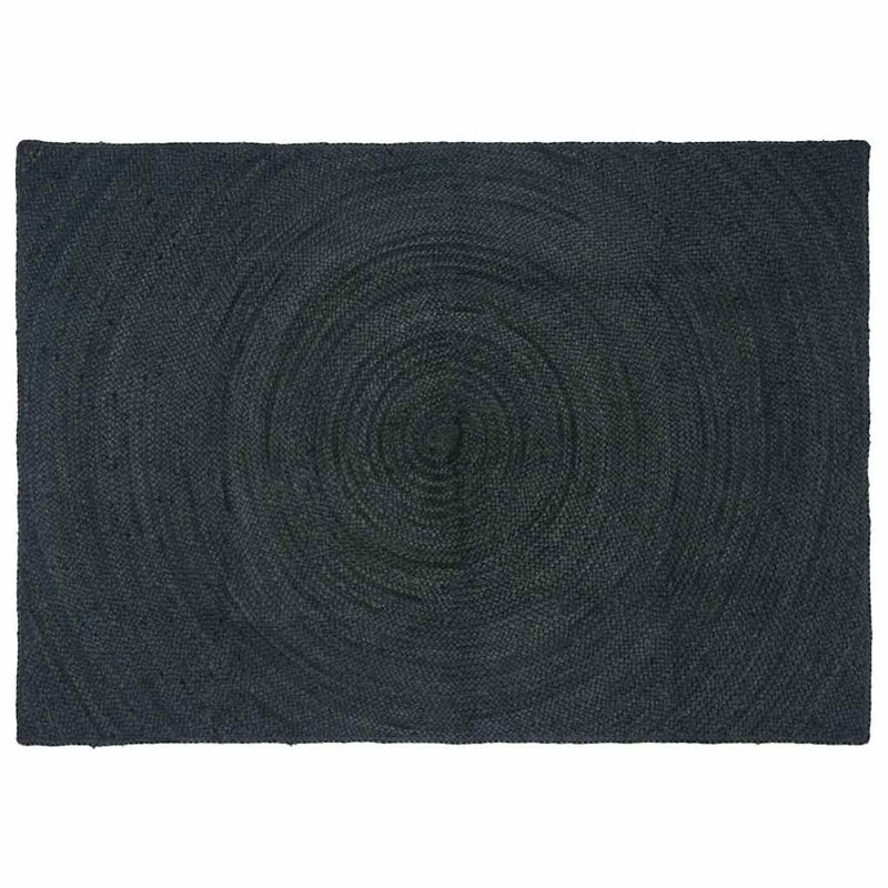 Load image into Gallery viewer, Vidaxl vloerkleden rechthoekig donkergrijs 120 x 170 cm jute
