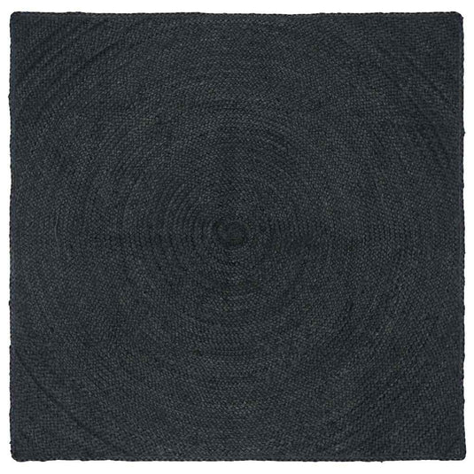Vidaxl vloerkleden vierkant donkergrijs 160 x 160 cm jute