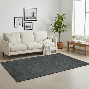 Vidaxl vloerkleden vierkant donkergrijs 160 x 160 cm jute