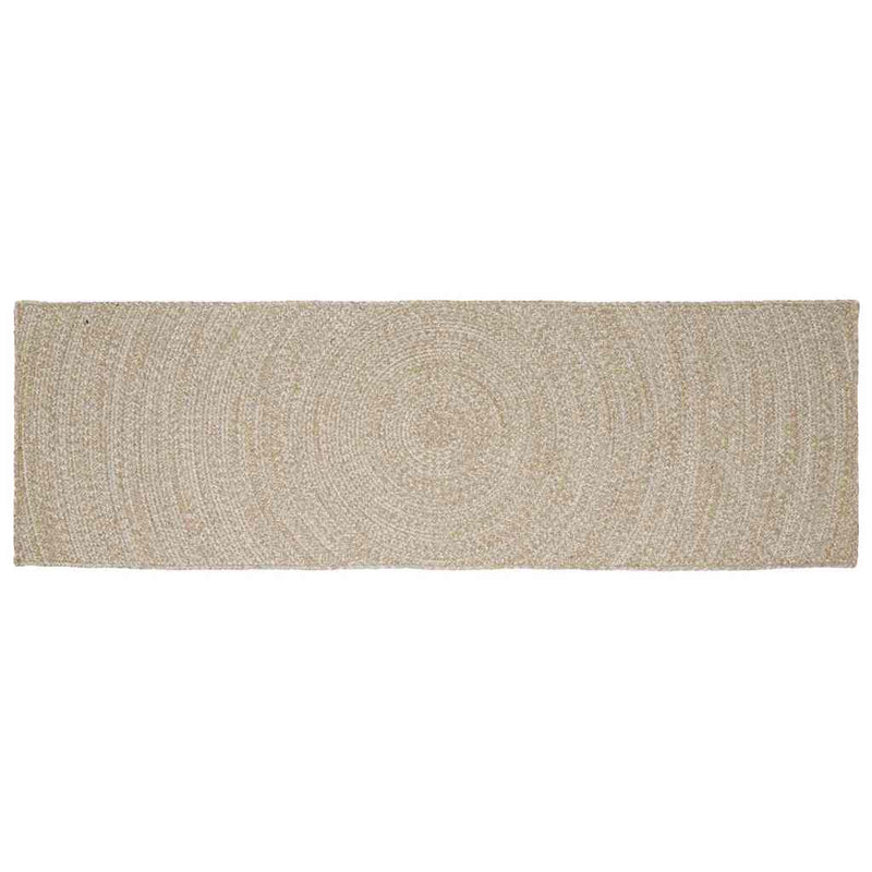 Load image into Gallery viewer, Vidaxl vloerkleden rechthoekig natuurlijk en wit 60 x 250 cm jute

