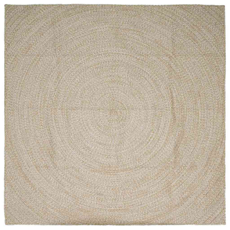 Load image into Gallery viewer, Vidaxl vloerkleden vierkant natuurlijk en wit 300 x 300 cm jute
