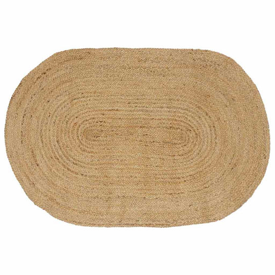 Vidaxl vloerkleden ovaal naturel 152 x 245 cm jute