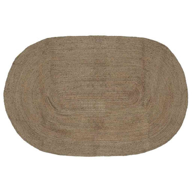 Vidaxl vloerkleden ovaal grijs 205 x 305 cm jute