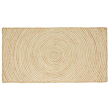 Vidaxl vloerkleed natuurlijk en wit 100 x 200 cm jute