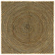 Vidaxl vloerkleed natuurlijk en zwart 120 x 120 cm jute
