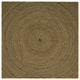 Vidaxl vloerkleed natuurlijk en zwart 200 x 200 cm jute