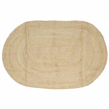 Vidaxl vloerkleed natuurlijk en wit 152 x 245 cm jute