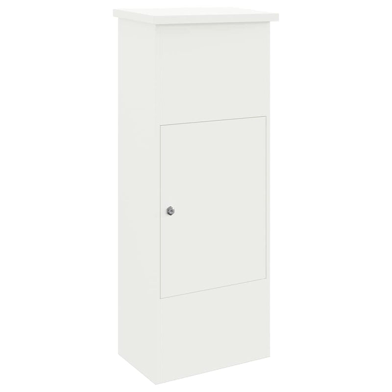 Load image into Gallery viewer, Vidaxl pakket inwerp box met opslag wit 44,5 x 29 x 110,5 cm staal
