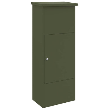 Vidaxl pakket inwerp box olijfgroen 44,5 x 29 x 110,5 cm staal