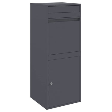 Vidaxl pakket inwerp box met opslag antraciet 41 x 38 x 103 cm staal