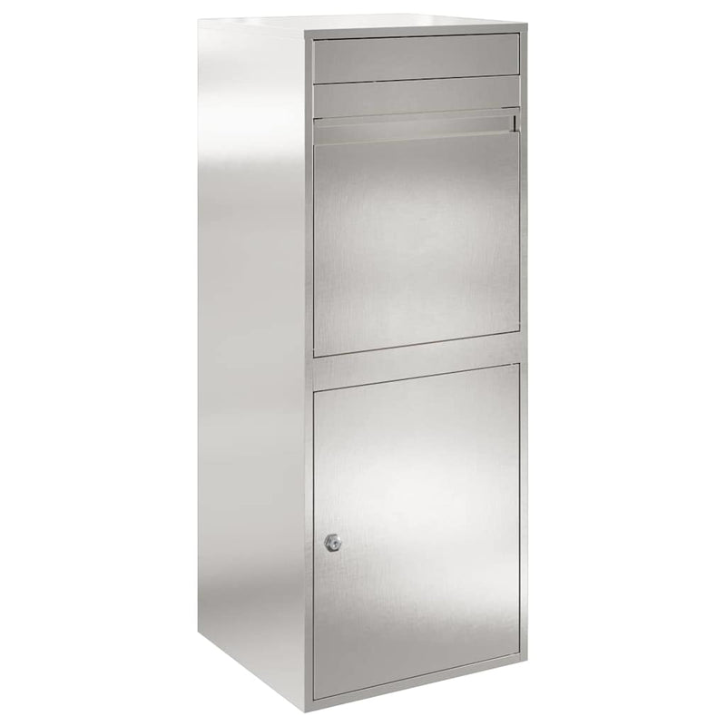 Load image into Gallery viewer, Vidaxl pakket inwerp box zilver 47,5 x 38 x 59 cm roestvrij staal
