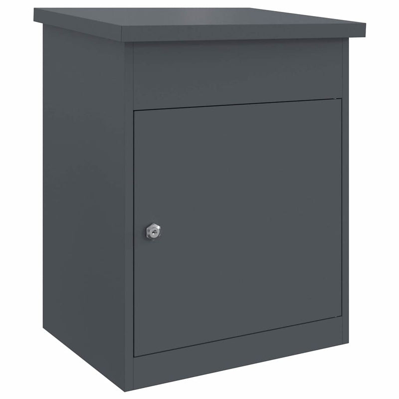 Load image into Gallery viewer, Vidaxl pakket inwerp box met opslag antraciet 47,5 x 38 x 59 cm staal
