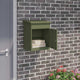 Vidaxl pakket inwerp box met opslag olijfgroen 47,5 x 38 x 59 cm staal