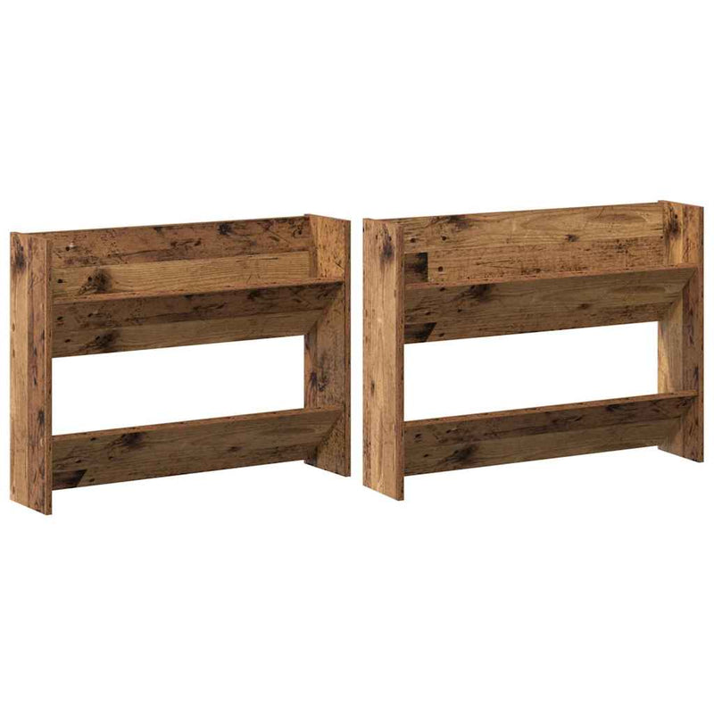 Load image into Gallery viewer, Vidaxl schoenenkast 2 pcs oud hout 80 x 18 x 60 cm bewerkt hout
