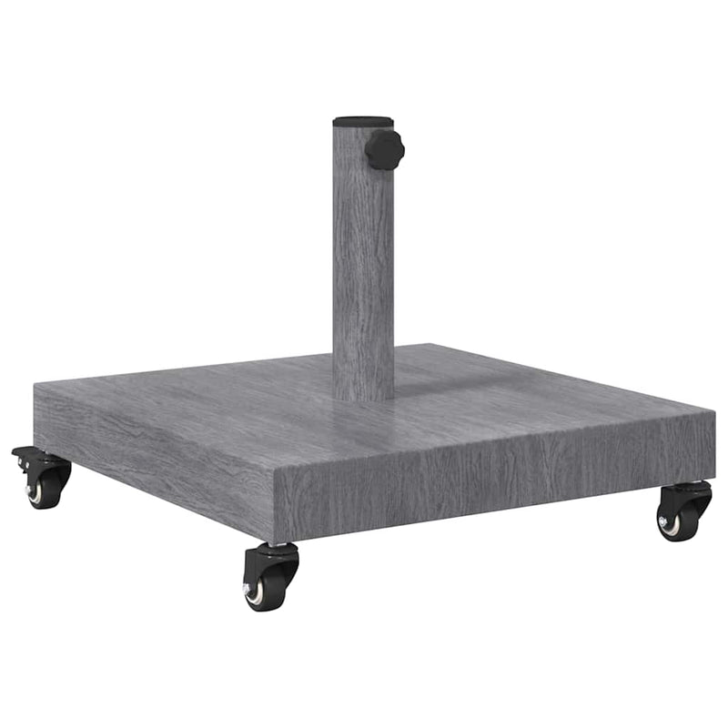Load image into Gallery viewer, Vidaxl parasolvoet donkergrijze houtlook 45 x 45 x 31,5 cm

