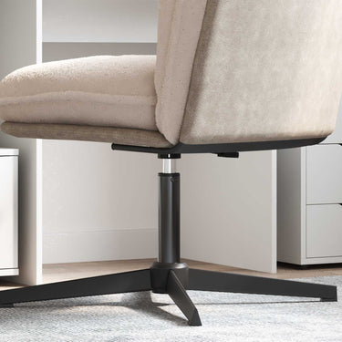 Vidaxl kantoorstoel gascilinder zwart 307-447 mm ijzer
