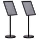Vidaxl posterstandaards 2 pcs zwart 32.7 x 24 x 108 cm aluminium