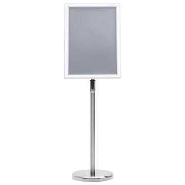 Vidaxl posterstandaards 2 pcs zilver 32.7 x 24 x 108 cm aluminium